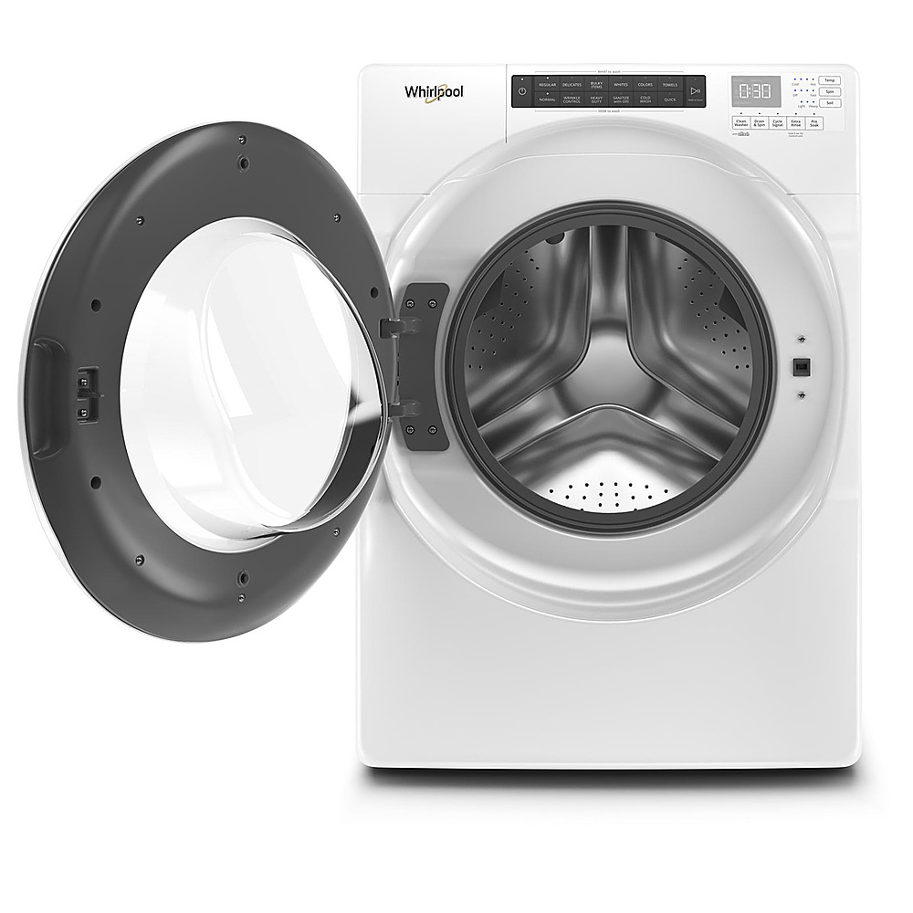 Left View: Electrolux - 2.4 Cu. Ft. Stackable Front Load Washer with Compact Design - White