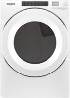 Whirlpool - 7.4 Cu. Ft. Stackable Electric Dryer - White - Front_Zoom