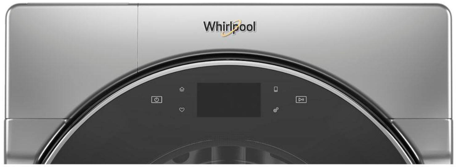 Alt View 2. Whirlpool - 5.0 Cu. Ft. High Efficiency Front Load Washer with Steam and Load & Go XL Dispenser - Chrome Shadow.