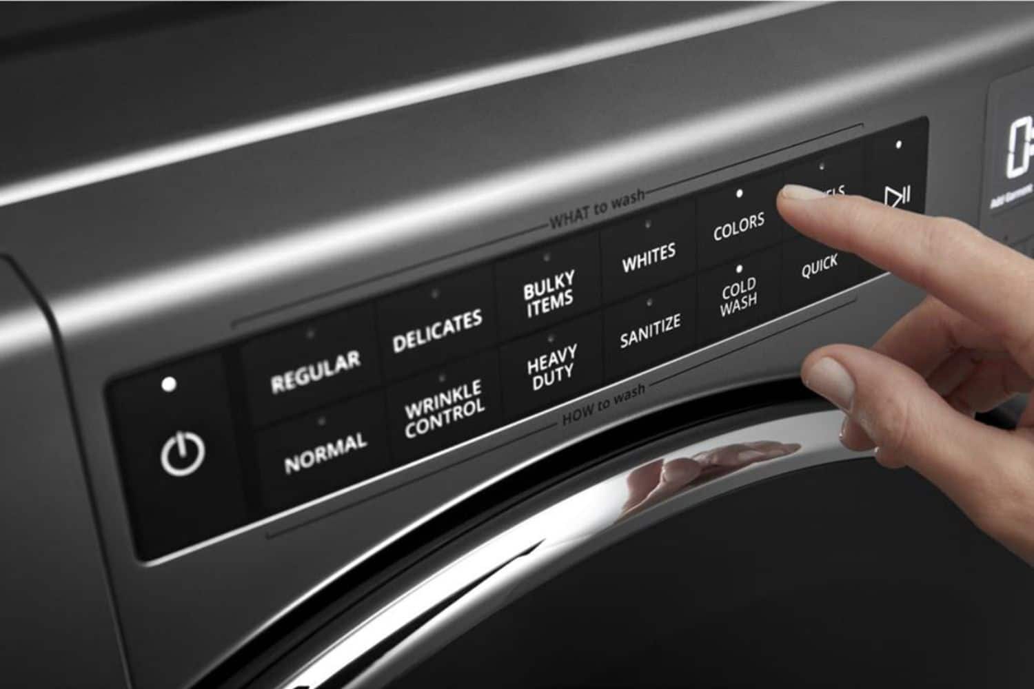 Alt View 11. Whirlpool - 4.5 Cu. Ft. High Efficiency Stackable Front Load Washer with Steam and Load & Go XL Dispenser - Chrome Shadow.