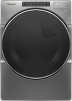 Whirlpool - 7.4 Cu. Ft. Stackable Gas Dryer with Steam and Wrinkle Shield Plus Option - Chrome shadow - Front_Zoom