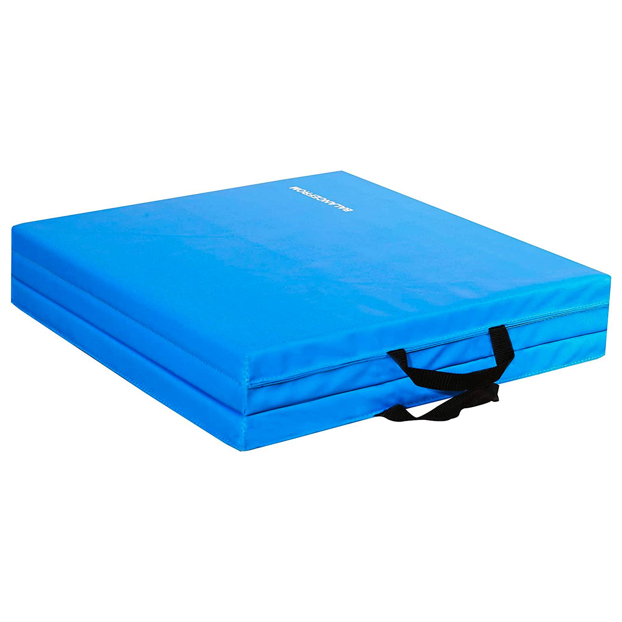 Alt View 7. BalanceFrom Fitness - BalanceFrom Fitness GoGym 6' x 2' x 1.5" Folding 3 Panel Exercise Gym Mat, Blue - Blue.