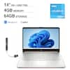 14" HD (1366*768)
4GB MEMORY
64GB STORAGE
intel Celeron N4500
Windows 11
Copilot