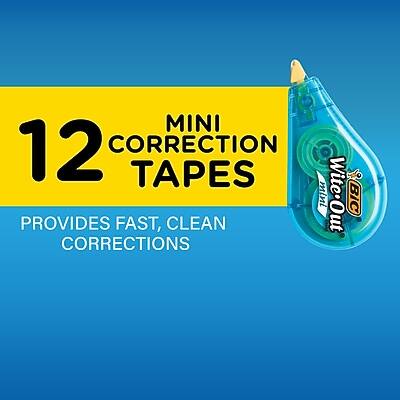 MINI 12 CORRECTION TAPES  
PROVIDES FAST, CLEAN CORRECTIONS