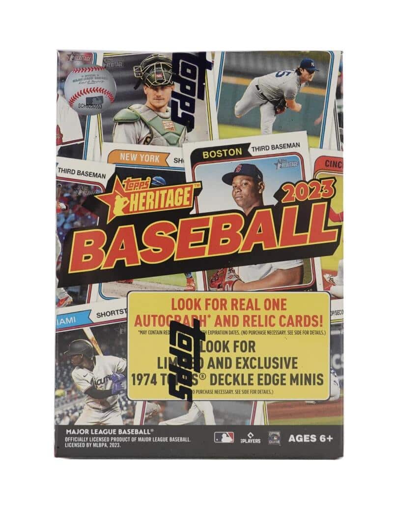 2023 Topps Heritage Baseball 8-Pack Blaster Box price history on PriceWatchPro