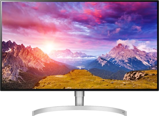 Lg 32 Ultrafine Ips Led 4k Uhd Freesync Monitor With Hdr Displayport Hdmi Thunderbolt 32ul950 W Best Buy