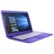 Left Zoom. HP - Stream 14" Laptop - Intel Celeron - 4GB Memory - 64GB eMMC Flash Memory - Linear Grooves Pattern, Infinity Purple.