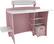 Angle Standard. Legare Furniture - Straight Desk - Pink/White.