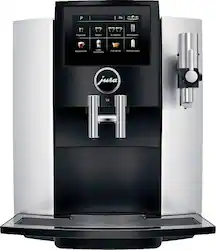 JURA - S8 Automatic Coffee Machine with One Touch Espresso and Cappuccino - Moonlight Silver - Front_Zoom