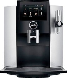 Jura - S8 Automatic Coffee Machine with One Touch Espresso and Cappuccino - Moonlight Silver - Front_Zoom