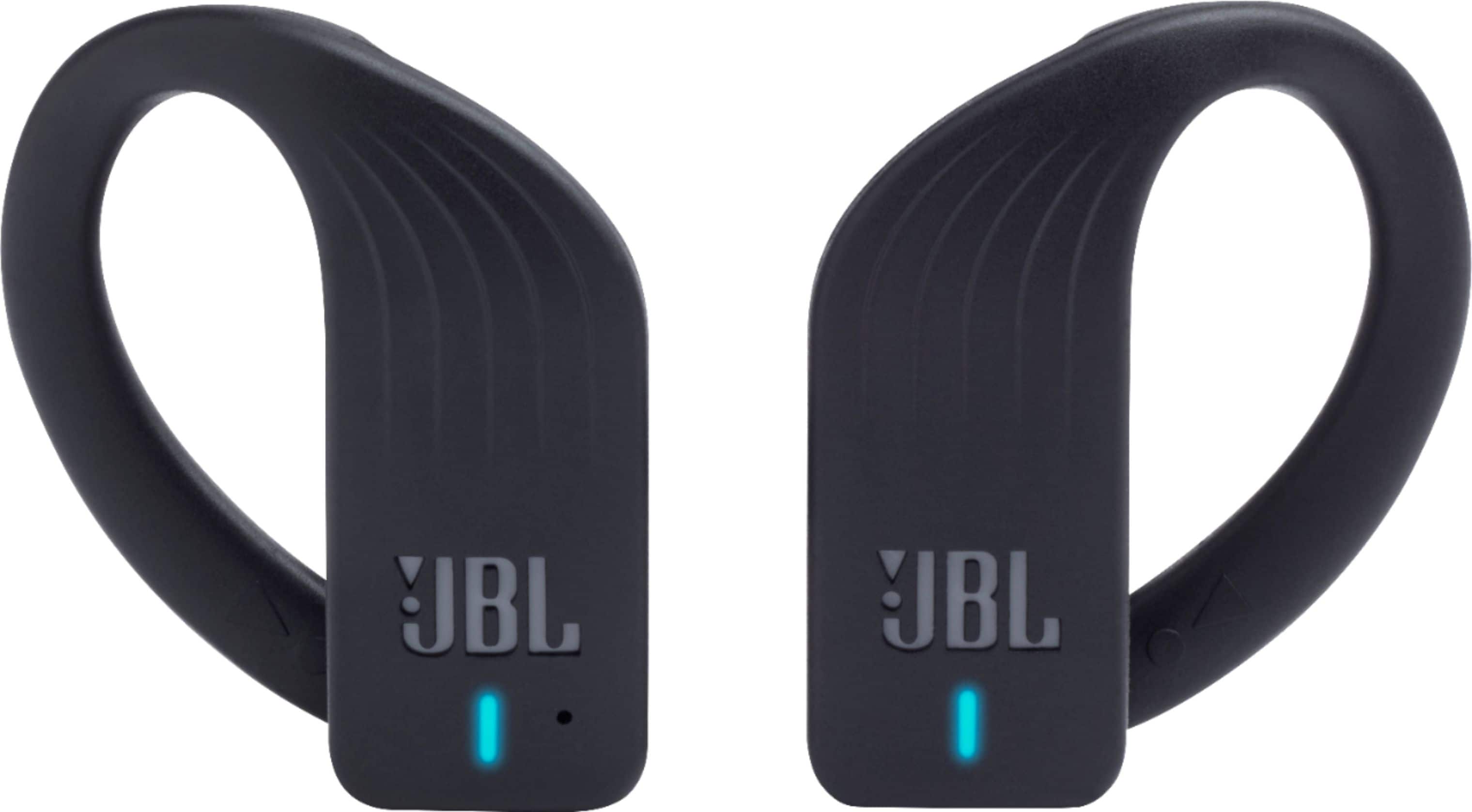 Front. JBL - Endurance Peak True Wireless In-Ear Headphones - Black.