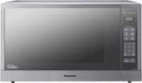 Panasonic - 2.2 Cu. Ft. 1250 Watt SN97JS Microwave with Cyclonic Inverter and Sensor Cooking - Stainless Steel - Front_Zoom