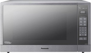 Panasonic - 2.2 Cu. Ft. 1250 Watt SN97JS Microwave with Cyclonic Inverter and Sensor Cooking - Stainless steel - Front_Zoom