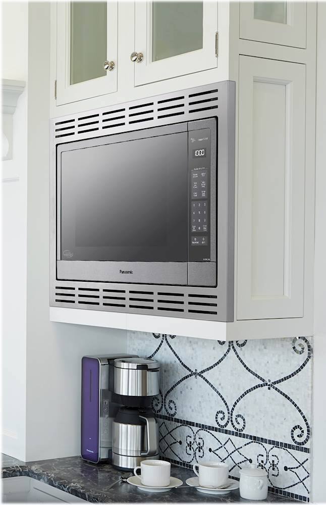 Alt View 14. Panasonic - 2.2 Cu. Ft. 1250 Watt SN97JS Microwave with Cyclonic Inverter and Sensor Cooking - Stainless Steel.