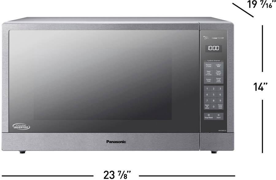 Panasonic 2.2 Cu. Ft. 1250 Watt SN97JS Microwave with Cyclonic Panasonic 2.2 Cu. Ft. 1250 Watt SN97JS Microwave with Cyclonic