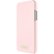 Front. kate spade new york - Folio Case for Apple® iPhone® X and XS - Saffiano Rose Quartz/Gold Logo Plate.