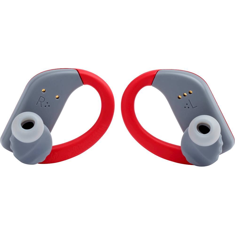 Alt View 11. JBL - Endurance Peak True Wireless In-Ear Headphones - Red.