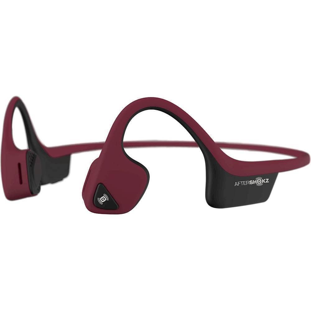 Alt View 13. AfterShokz - Air Wireless Bone Conduction Open-Ear Headphones - Canyon Red.