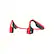 Front. AfterShokz - Titanium Wireless Bone Conduction Open-Ear Headphones - Red.