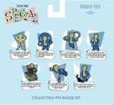 Front Zoom. Rubber Road - Vault-Tec Collectible Pin Badge Set.