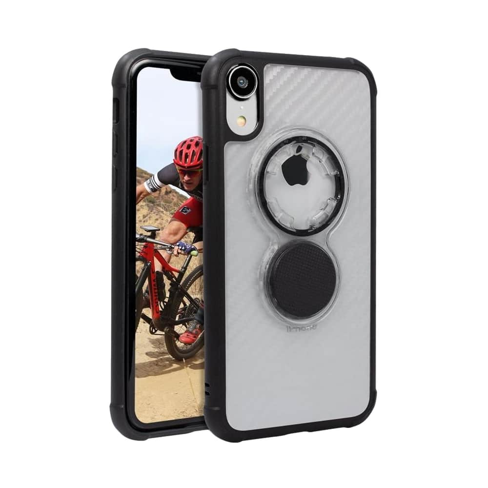 crystal case for apple iphone xr - clear carbon