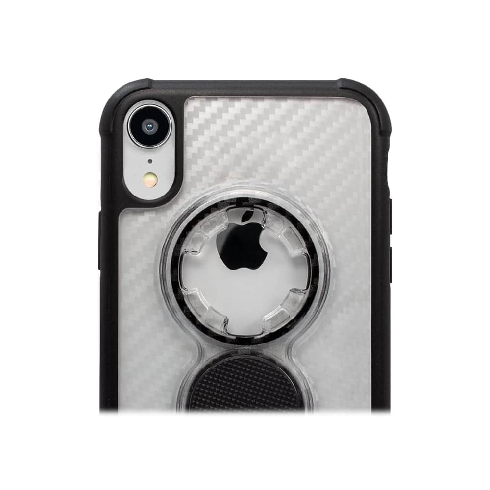 crystal case for apple iphone xr - clear carbon