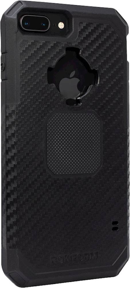 rugged case for apple iphone 6 plus, 6s plus, 7 plus and 8 plus - black