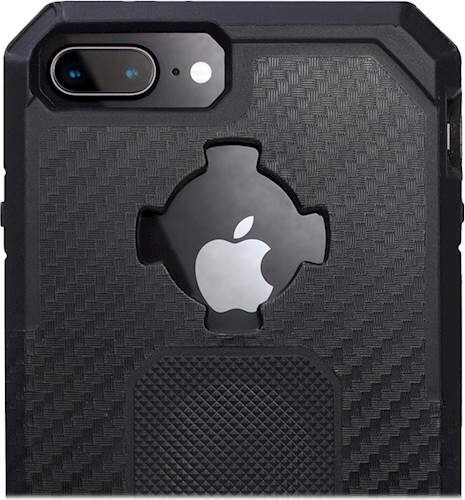 rugged case for apple iphone 6 plus, 6s plus, 7 plus and 8 plus - black