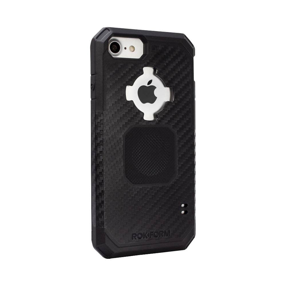 rugged case for apple iphone 6, 6s, 7 and 8 - black