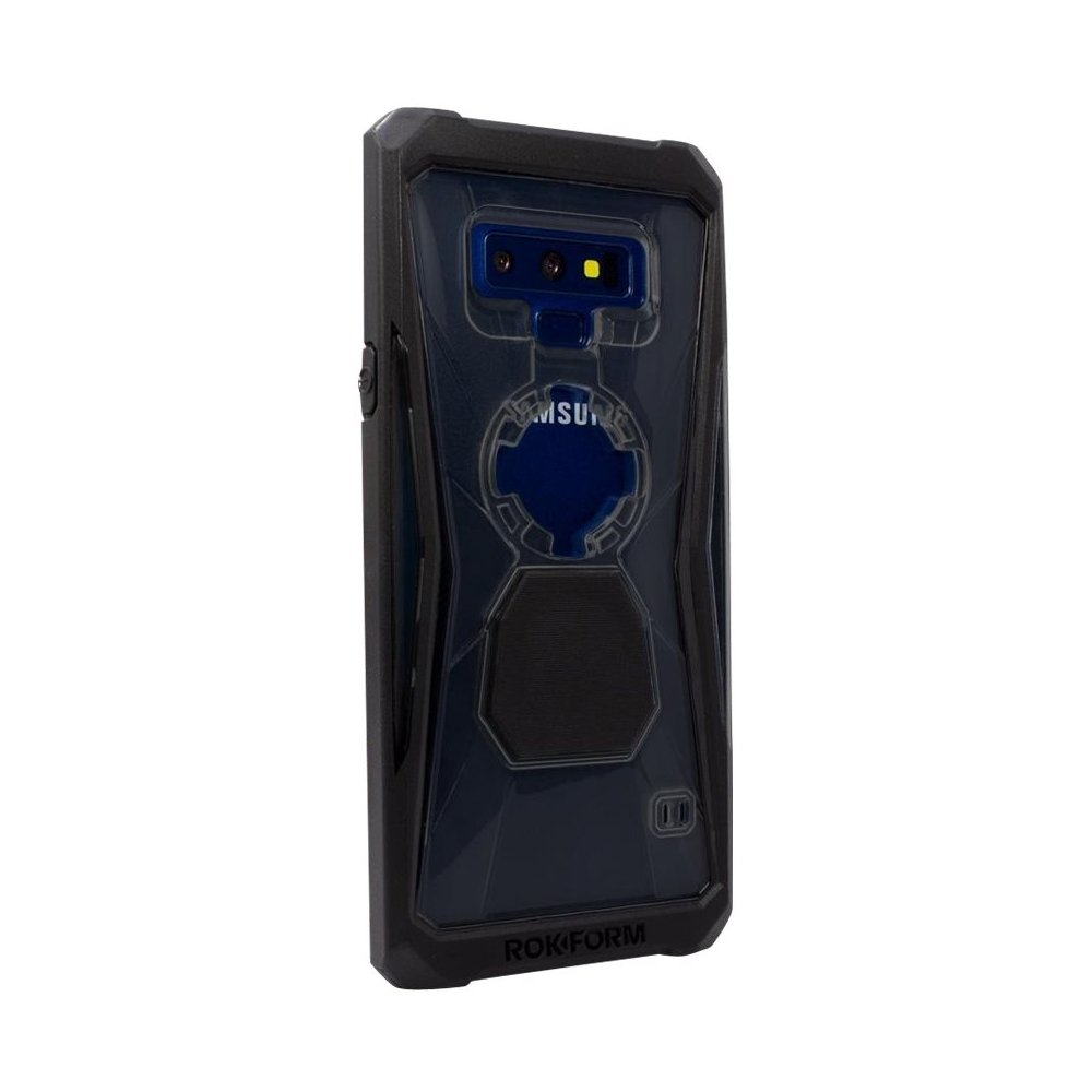 rugged s case for samsung galaxy note9 - black/transparent