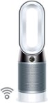 Front Zoom. Dyson - HP04 Pure Hot + Cool 800 Sq. Ft. Smart Tower Air Purifier, Heater and Fan - White/Silver.