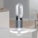 Alt View Zoom 11. Dyson - HP04 Pure Hot + Cool 800 Sq. Ft. Smart Tower Air Purifier, Heater and Fan - White/Silver.