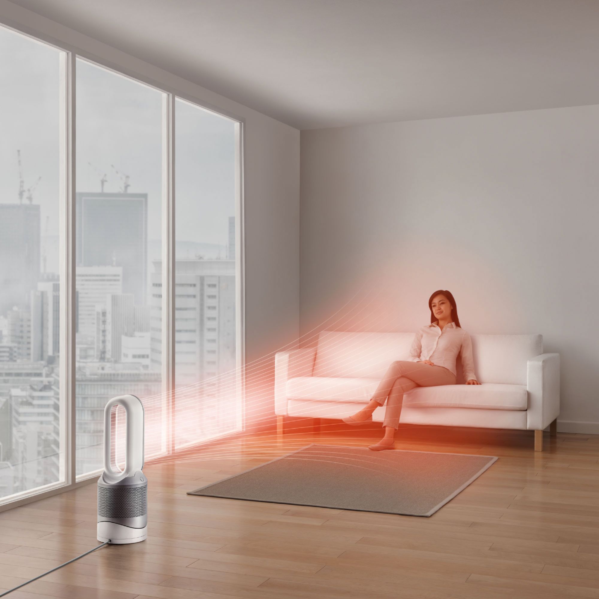 Dyson HP01 Pure Hot + Cool Air Purifier, Heater and Fan White 