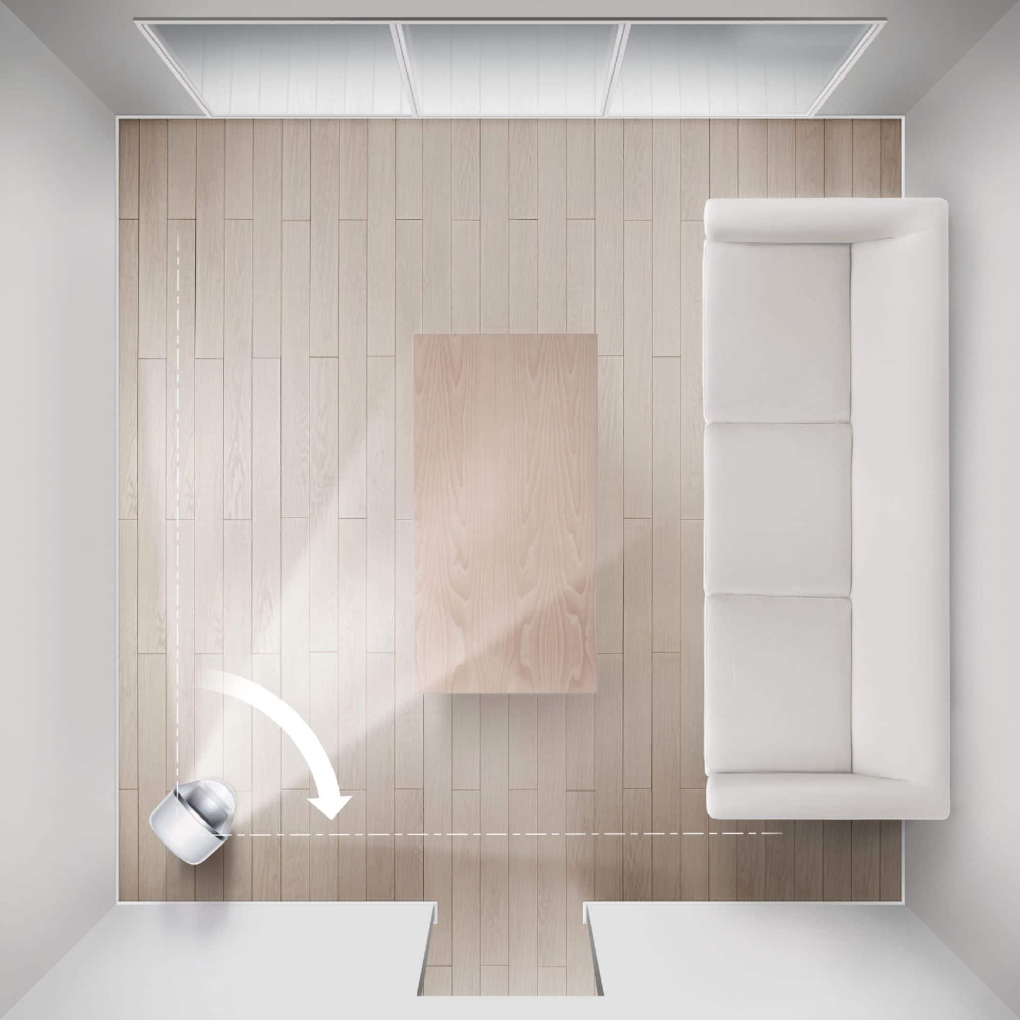 Alt View 12. Dyson - Pure Cool Purifying Fan TP01, Tower - White/Silver.