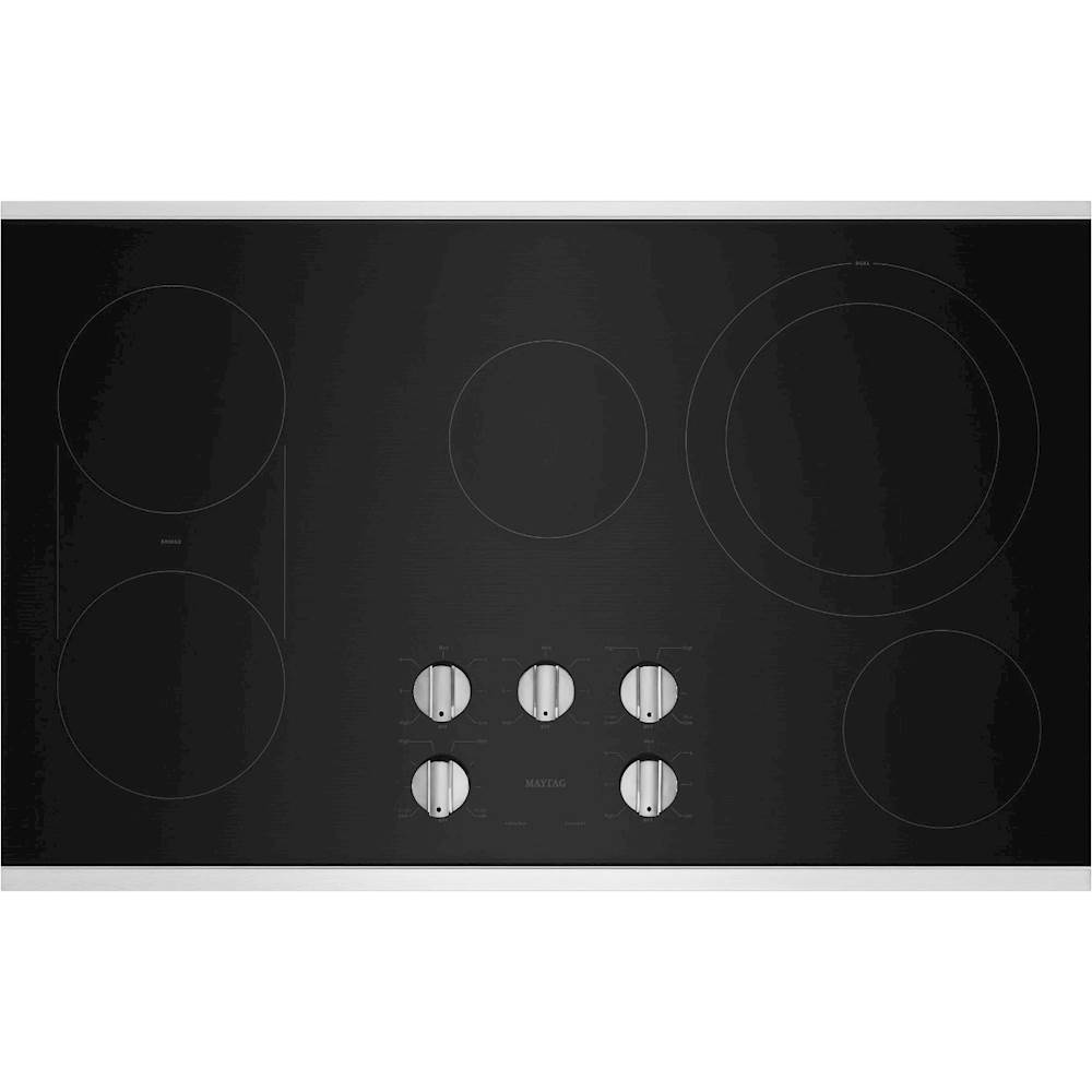 Maytag - 36" Built-In Electric Cooktop - Stainless steel