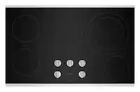 Maytag - 36" Built-In Electric Cooktop - Stainless Steel - Front_Zoom