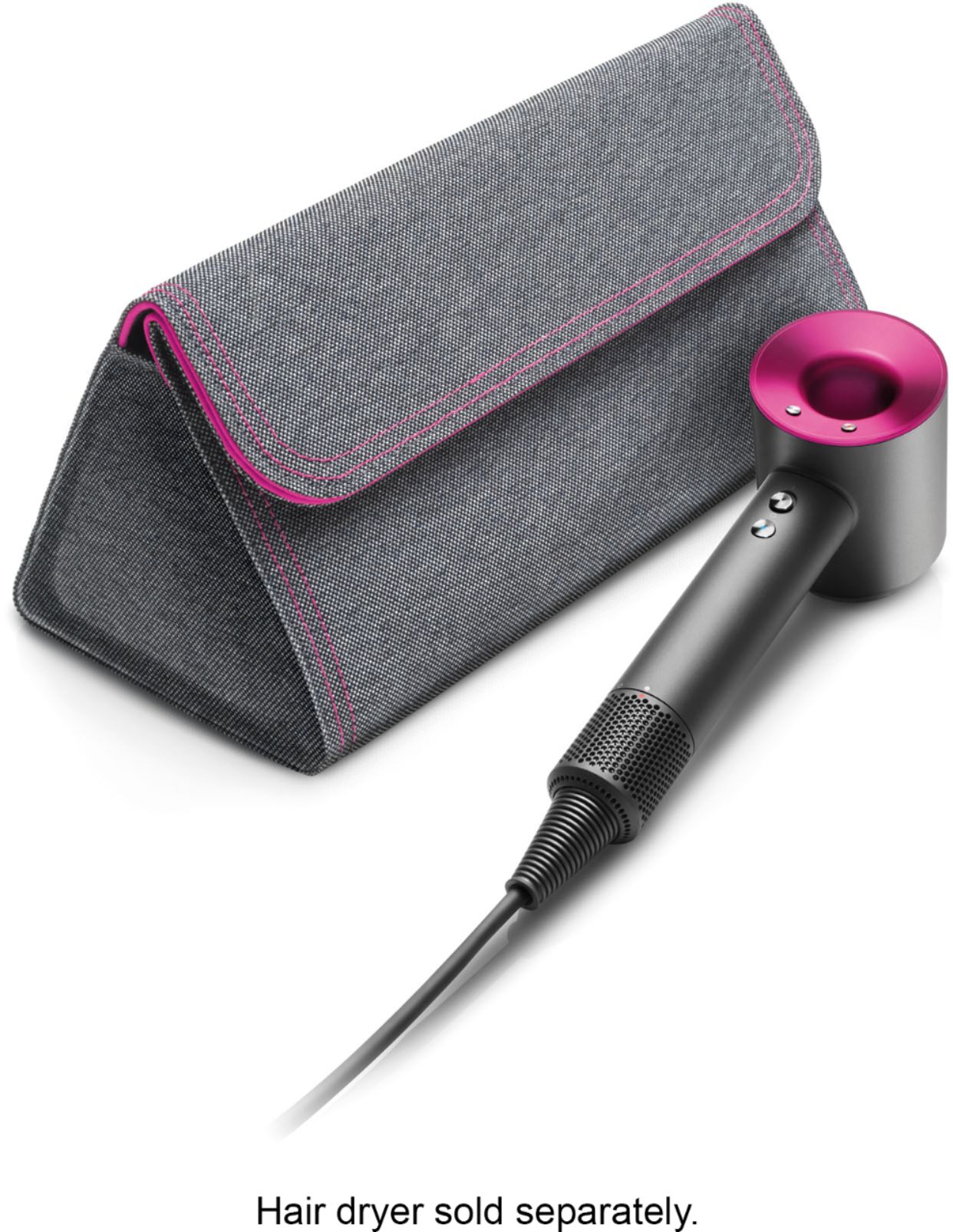 Best Buy: Storage Bag for Dyson Supersonic Hair Dryer Gray/Fuchsia