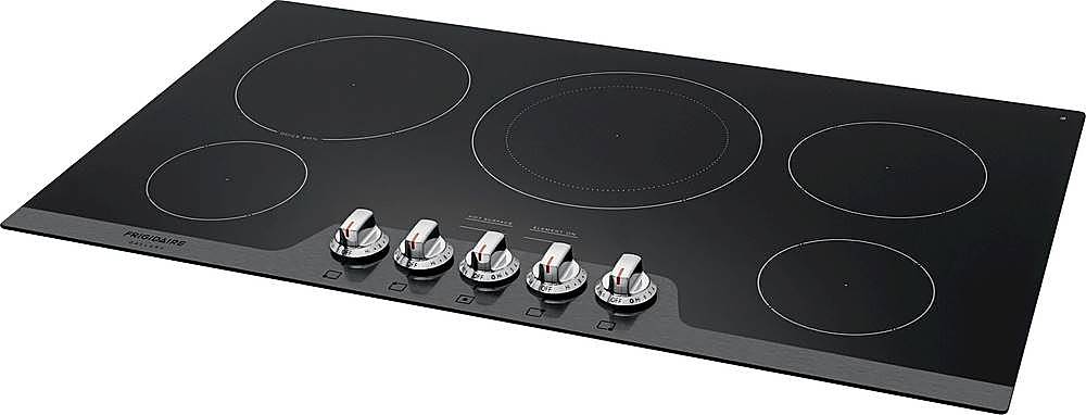 Left View: Fulgor Milano - 600 Series 36" Electric Cooktop
