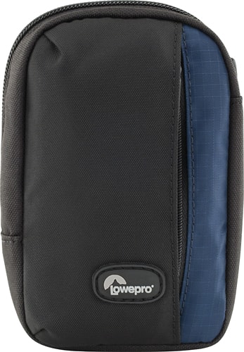 Angle. Lowepro - Newport 10 Camera Case - Black/Galaxy Blue.