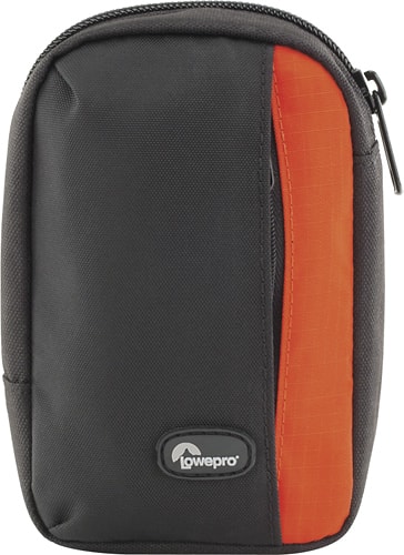 Angle. Lowepro - Newport 30 Camera Case - Black/Pepper Red.