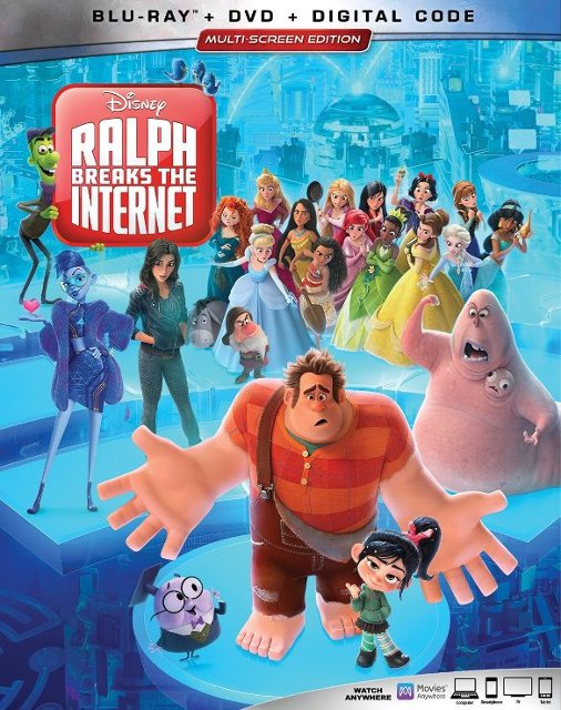 Front Standard. Ralph Breaks the Internet [Includes Digital Copy] [Blu-ray/DVD] [2018].
