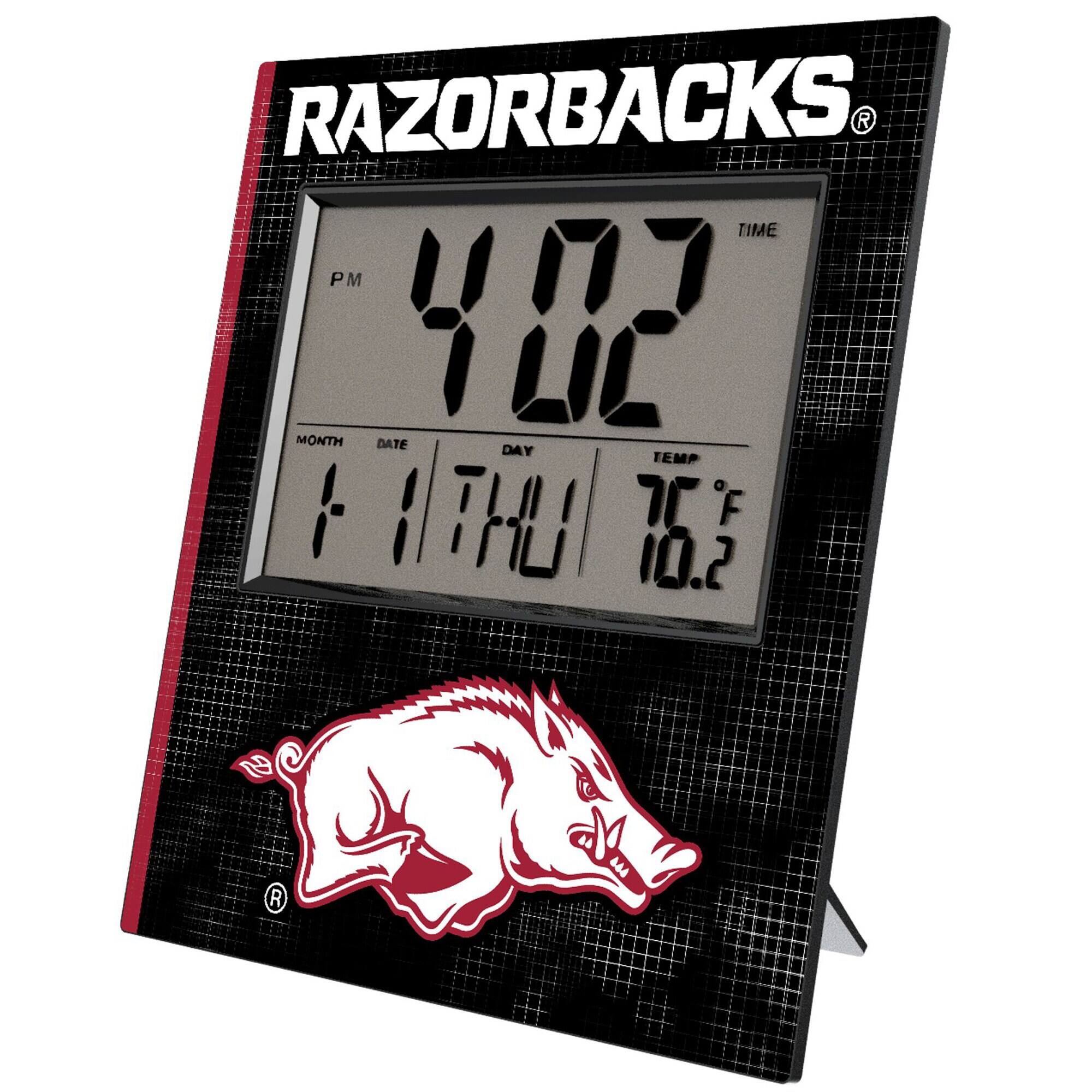 RAZORBACKS®

TIME  
4:02 PM

MONTH 1  
DATE 11  
DAY THU  
TEMP 76°F

10.2
