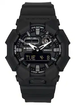 Casio - G-Shock Analog Digital Bio-Based Resin Strap Dial Quartz GA-010-1A1 200M Men's Watch - Black
