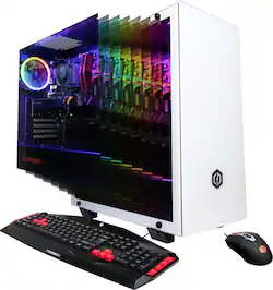 CyberPowerPC Gaming Desktop AMD Ryzen 2700X 16GB Memory NVIDIA