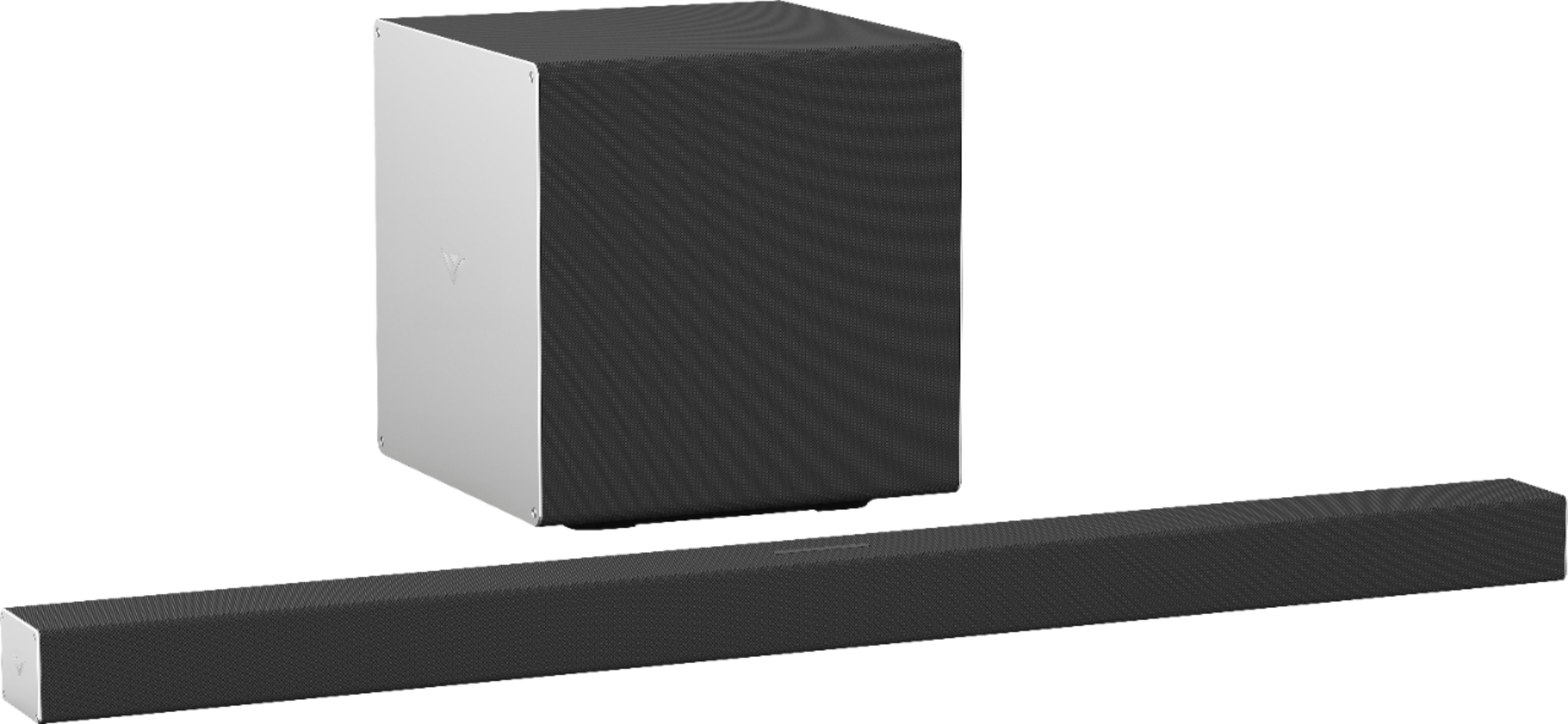 Angle View: VIZIO - 3.1.2-Channel Soundbar with Wireless Subwoofer, Dolby Atmos and Voice Assistant - Black