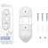 Alt View 11. Wasserstein - Adjustable Angle Wall Mount for Nest Hello Video Doorbell - White.