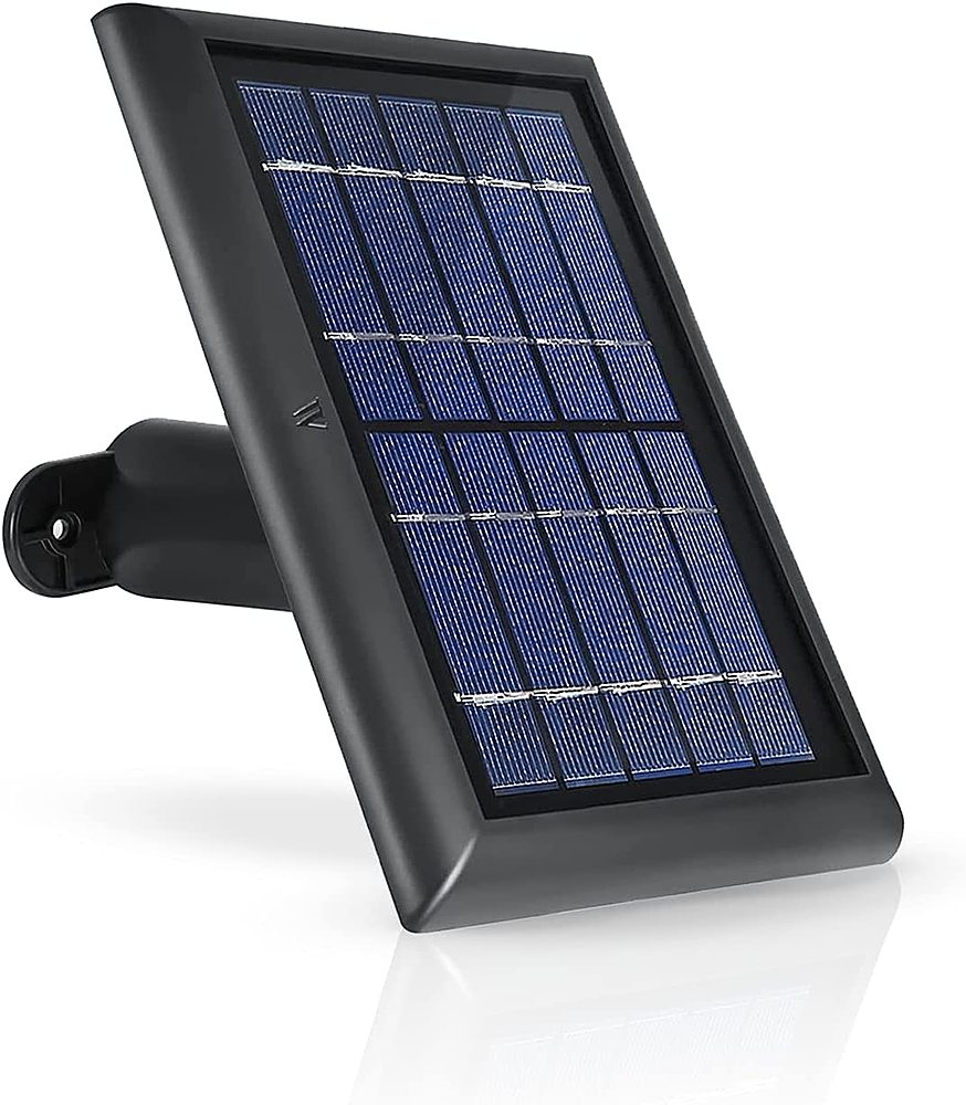 Wasserstein - Solar Panel for Ring Spotlight Camera and Ring Stick Up Camera - Black