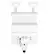 Front. Wasserstein - Weatherproof Gutter Mount for Arlo Pro and Arlo Ultra Cameras - White.