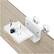 Alt View 14. Wasserstein - Weatherproof Gutter Mount for Arlo Pro and Arlo Ultra Cameras - White.
