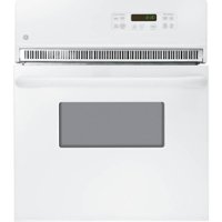 GE - 24" Built-In Single Electric Wall Oven - White on White - Front_Zoom